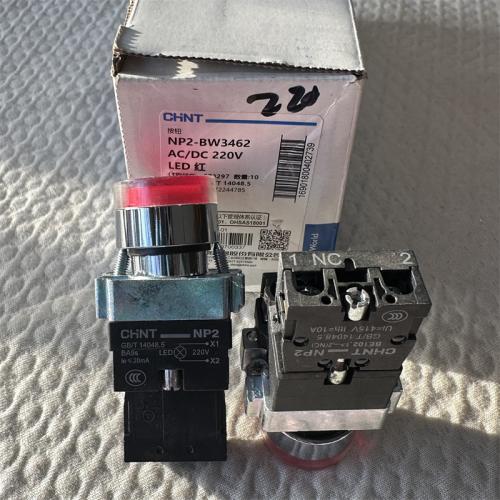 正泰按钮NP2-BW3462 AC/DC 220V LED 红