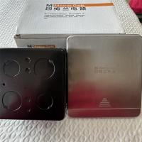 梅兰豪华地板插双五孔T80-E不锈钢平推