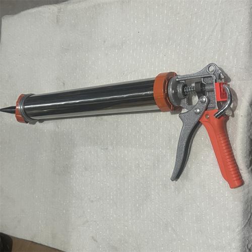 压胶枪黄色柄银色管