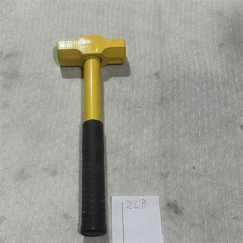 黄色八角锤连体钢管黑柄 2LB