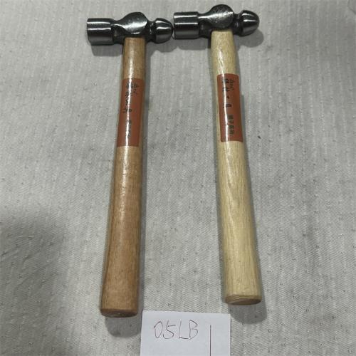 绿林工具木柄圆头锤0.5LB