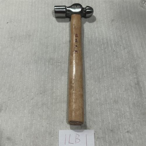 绿林工具木柄圆头锤1LB