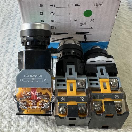 按钮开关LA38-11DN 绿