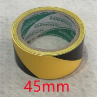 黄黑斜PVC标识警示胶带宽度45mm