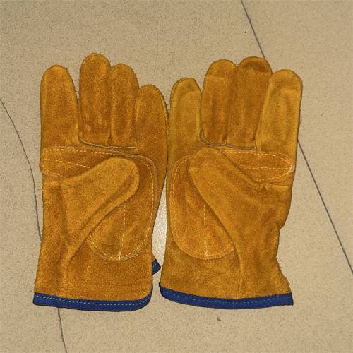 电焊手套黄色牛皮短