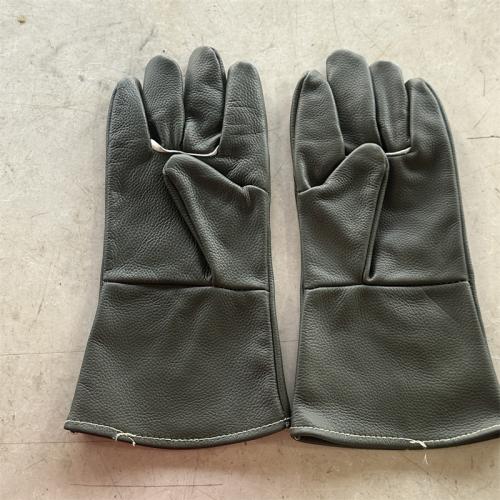 电焊手套黑色牛皮中长款