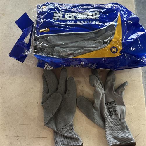 星宇L508乳胶皱纹拇指全浸手套