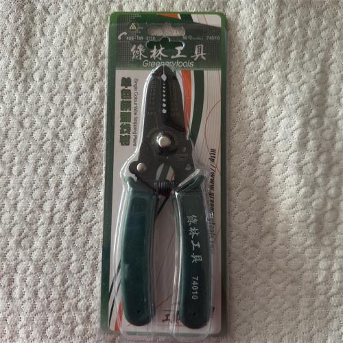 绿林单色柄剥线钳
