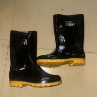 海洋鹿牌水鞋黑色中筒