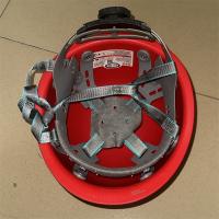 傲博红色安全帽圆盔型 钢钉G有孔螺旋