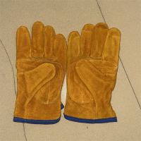 电焊手套黄色牛皮短