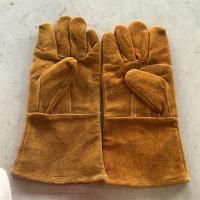 电焊手套黄色牛皮长款