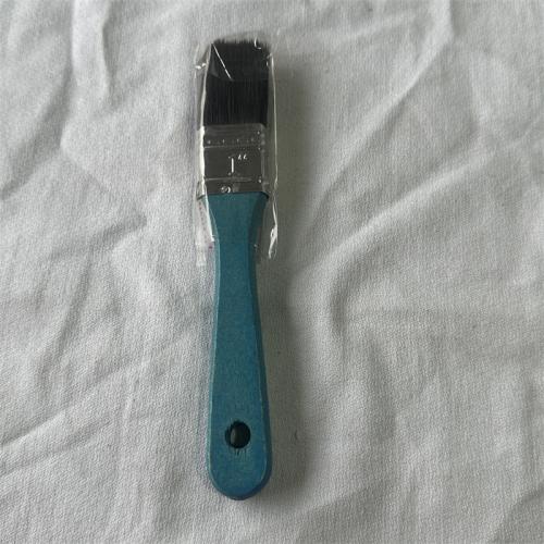 蓝色木把毛刷1寸