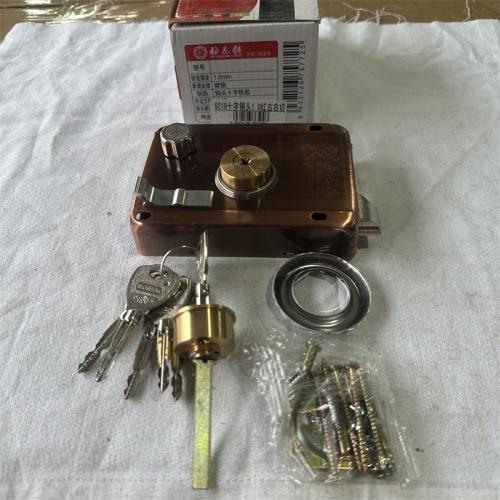 梅花锁9219十字铜头1.0红古右切