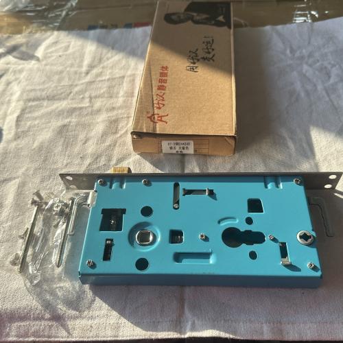 好汉静音锁体07-2钢24*240铜舌天蓝色有钩