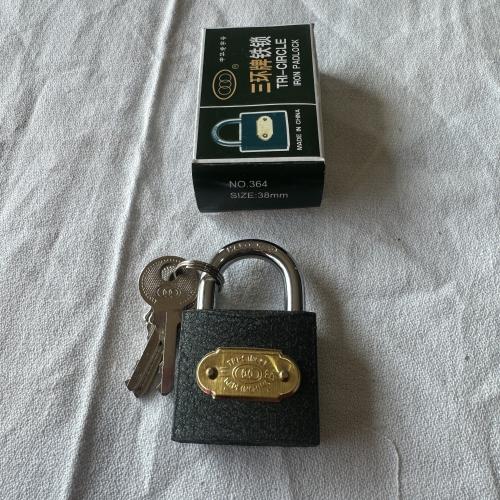 三环牌铁锁38mm