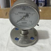 华青隔膜压力表100 0-1.6法兰盘25