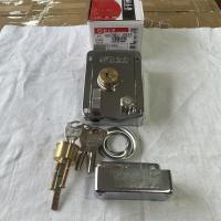 梅花锁9698月牙铜头-1.0白铬左开