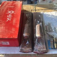 好汉执手门锁23-9铁面板配炉三节拉丝红古双弹簧