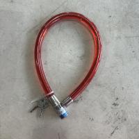 自行车锁钢丝锁红色小