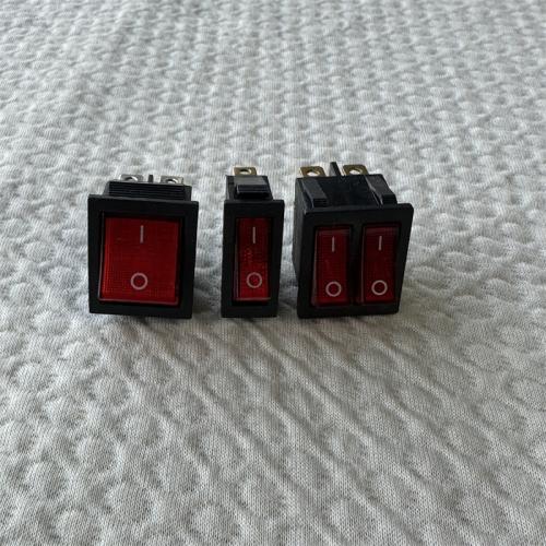 AM开关红色16A3种 KCD3 KCD4