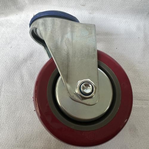 申字牌聚酯轮孔转125*32红