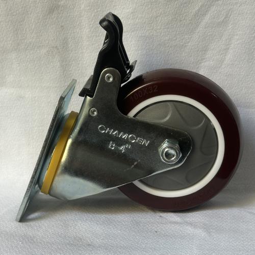 常成牌聚脂轮刹车枣红100（3B-4寸）