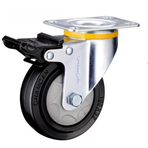 常成牌聚脂轮刹车黑轮75（5B-3寸）