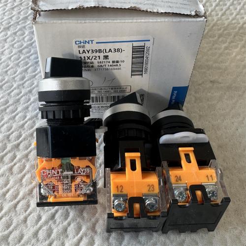 正泰按钮LAY39BLA38 11X/21 黑