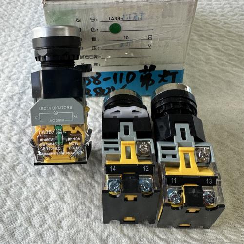 按钮开关LA38-11D 带灯 380V