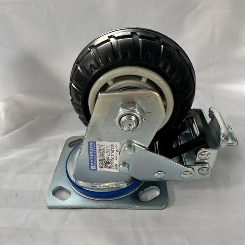 山狮黑橡胶4寸刹车