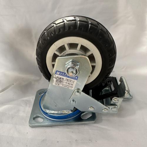 山狮黑橡胶5寸刹车